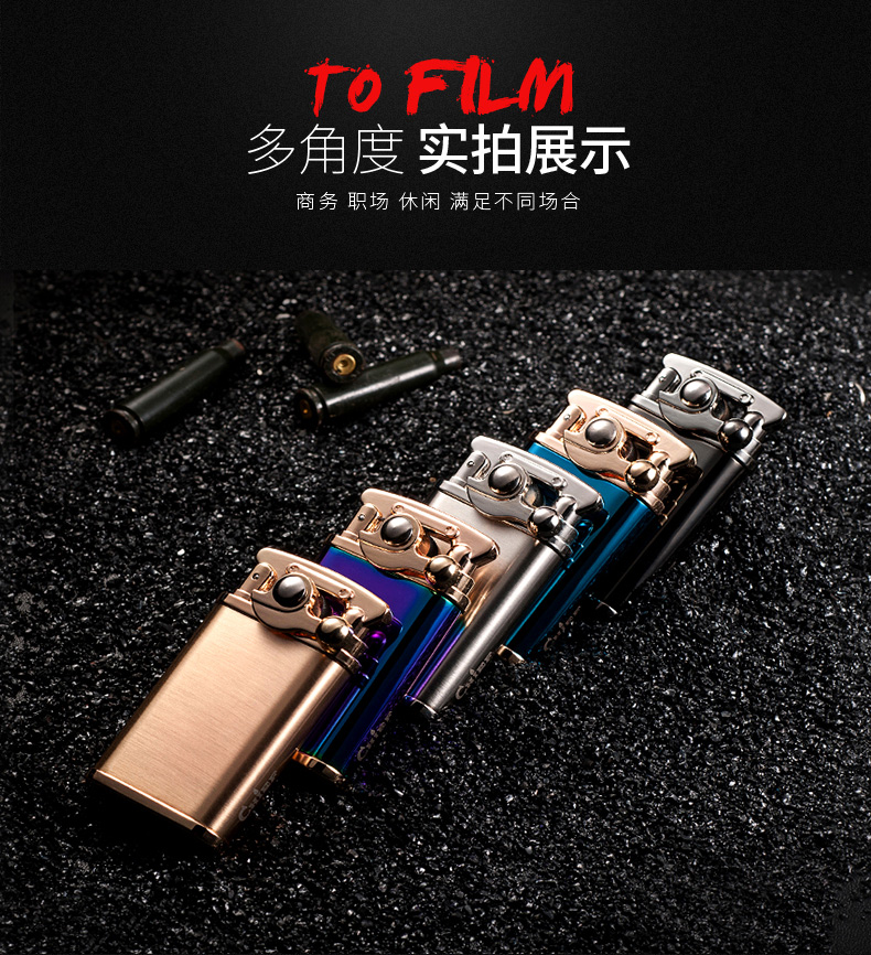 Trưởng nhóm dầu hỏa nhẹ hơn cổ điển sáng tạo cá tính retro chống cháy máy lửa để gửi bạn trai - Bật lửa bật lửa đẹp