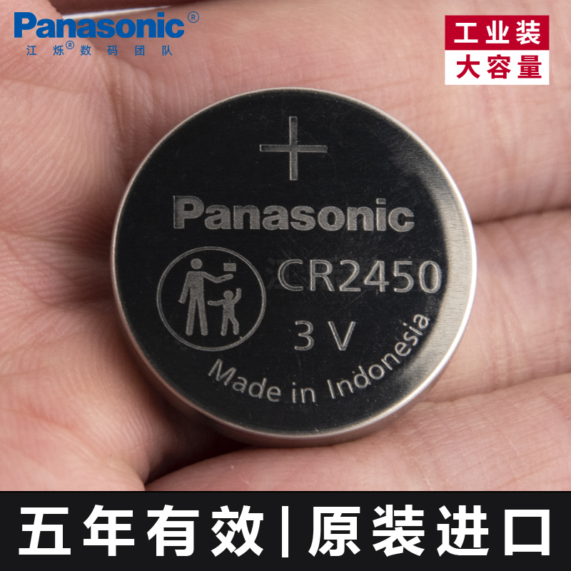 Panasonic Cr2450 Bmw 1357 Series Car Key Remote Control Lincoln Mkc Navigator Button Cell 3V Lithium Battery
