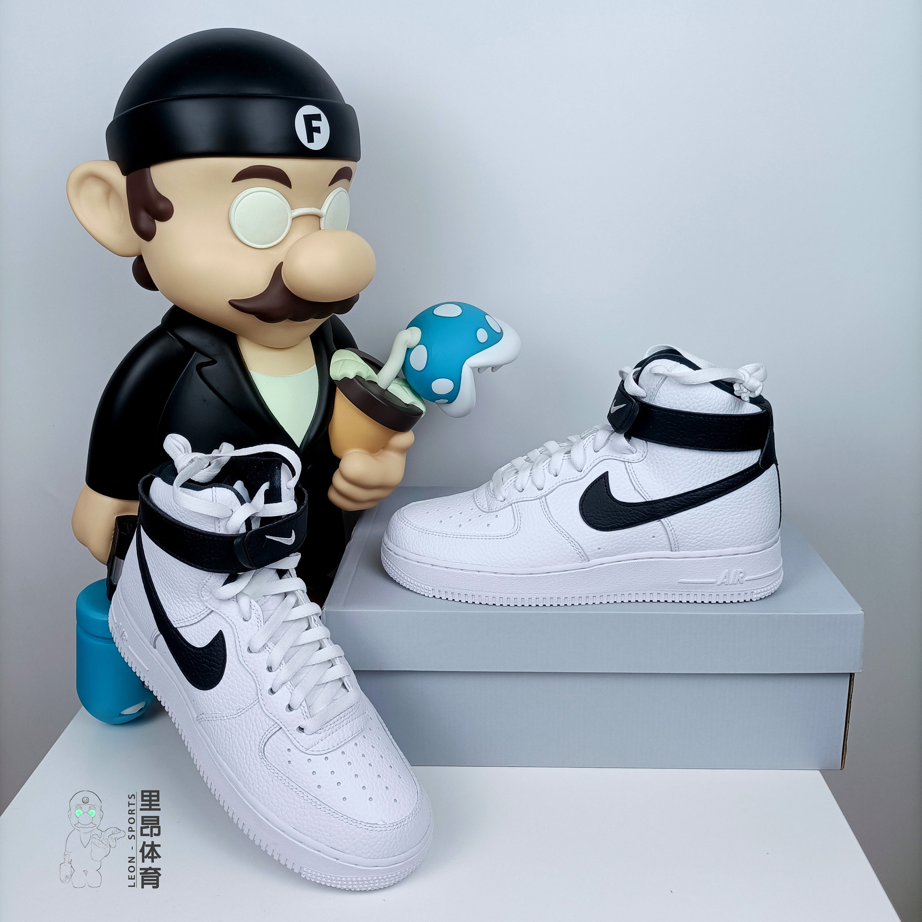 Lyon Sports Nike Air Force 1 Black and White Air Force One High Top Casual Shoes CT2303-100