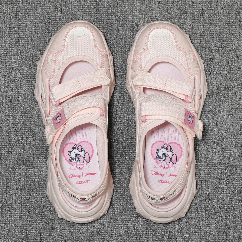 Li-Ning Cat Claw Sandal Collaboration Women's Sandals 2026 Summer Mary Jane Thick-Soled Foot Protection Height-Increasing Casual Shoes
