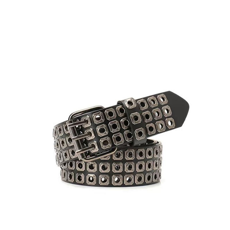 Aura Sash Original Punk Heavy Metal Rivet Belt Niche Design American High Street Subculture Belt