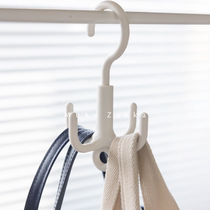 360 ° Rotatable Hook Four Paws Hood Wardrobe Wrap Silk Scarf Tie Multipurpose Creative Nail-Free Containing Hook