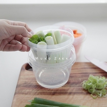 House mushroom Japan imported green onion ginger garlic double drain fresh box Refrigerator fresh storage box