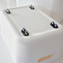 Japanese-style mini adhesive pulley unidirectional wheel Roller storage box wheel 4 into