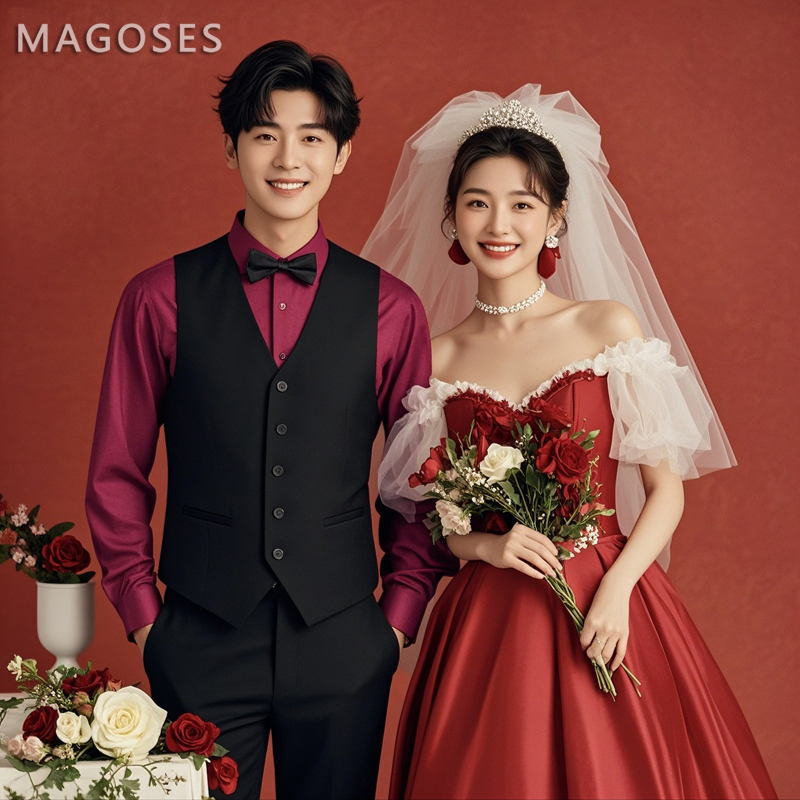 Groom's Wedding Vest Suit, Sales Department Work Uniform, Professional Formal Wear, 4S Store, Hotel Front Desk Vest, Groomsmen's Suit Groom's Wedding Vest Suit, Sales Department Work Uniform, Professional Formal Wear, 4S Store, Hotel Front Desk Vest, Groomsmen's Suit