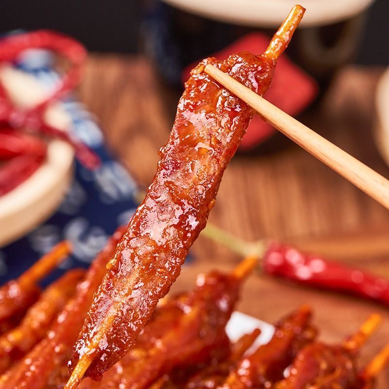 Hunan Specialty Beef and Lamb Flavored Instant Snacks, Toothpick Meat, Spicy Snacks