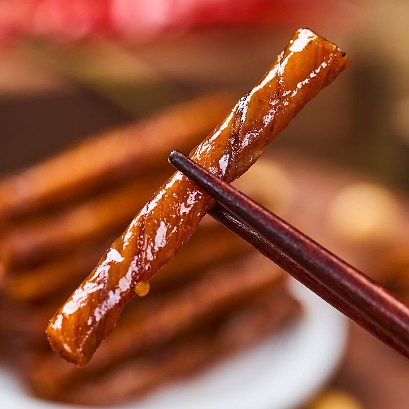 Zhou Changjiang Spicy Bean Strips, Spicy Bean Curd Snacks, Childhood Nostalgia Rolls, Post-90S Leisure Food