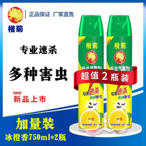 (2 bottles) Insecticide spray household powerful special effects to kill flies mosquito cockroaches aerosol