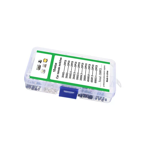 250 шт. Слегка касайтесь кнопки переключателя переключателя 10 видов.