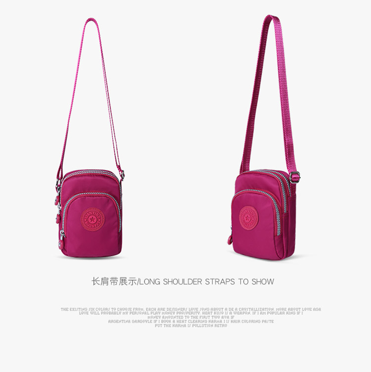 Túi đựng điện thoại di động nữ đeo túi vải nhỏ túi nhỏ vải dọc bằng vải nylon túi du lịch nữ