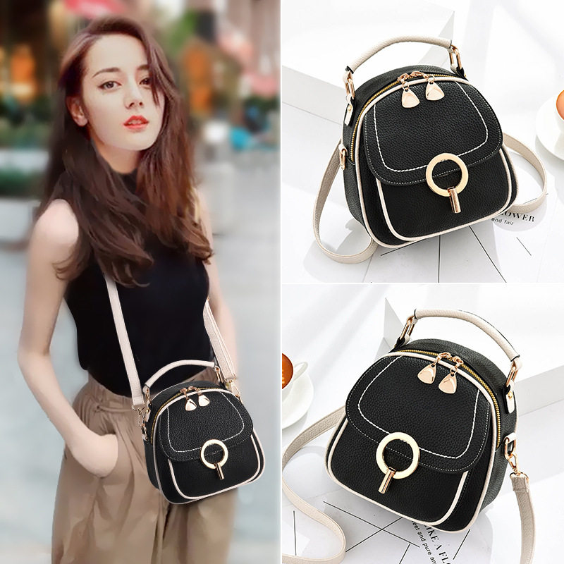 Hong Kong Tianjin 2021 new leather shoulder bag female lading bill bag pop - gas bag bag