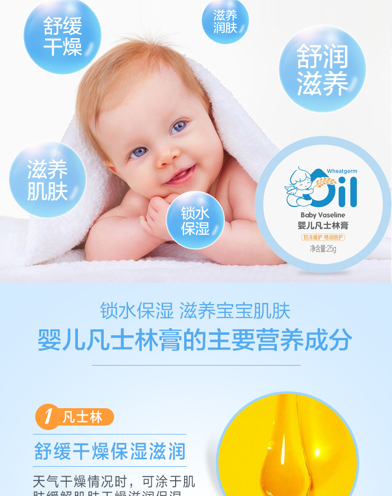 Garfield Baby Vaseline Cream Đa tác dụng Gel dưỡng ẩm cho trẻ Kem dưỡng da chống nứt da Chăm sóc da - Sản phẩm chăm sóc em bé tắm sữa tắm gội cho trẻ sơ sinh của nhật tốt nhất