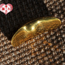 Antique New miscellaneous antique carved Qing Dynasty brass gilt gold ingots