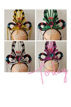 Drama headdress Yangko dance wig costume bride miss maid fairy Hua Dan headdress performance supplies