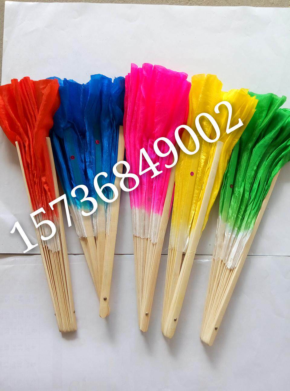 Manufacturer Direct sales dance fan Square Dance Dancing Fan Rice Seedlings fan Two people turn to dance fan