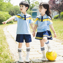 Kindergarten uniform childrens school uniform set junior high school students class uniform school style short sleeve summer graduation photo clothes