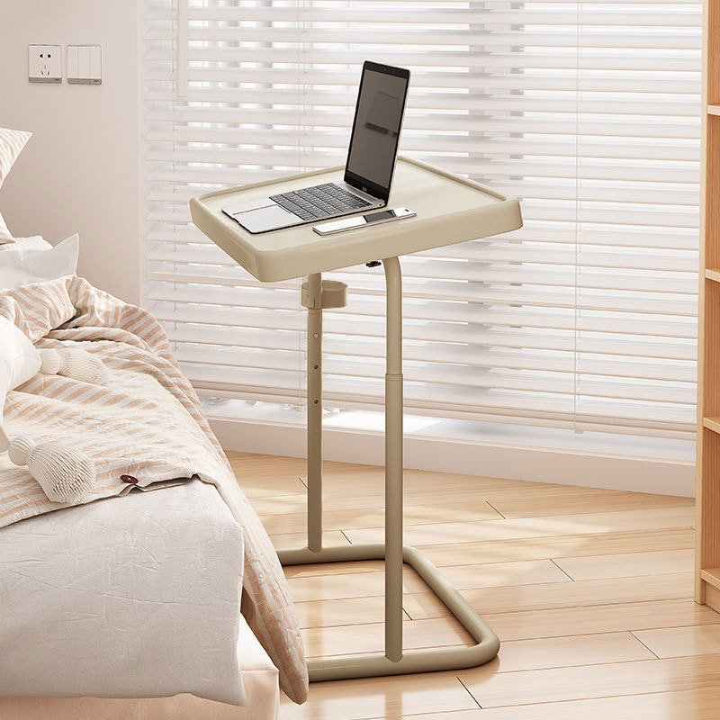 Home Bedroom Desk Notebook Liftable Folding Small Table Study Bedside Table Removable Computer Table with Wheels