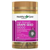 (Australia Direct Mail)Healthy Care new ultra-high content Grape seed 58000mg 200 capsules