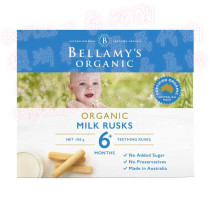 (Australia Direct Mail)Bellamys Bellamy Baby Molar Cake Stick 100g Milk Rusks 6 