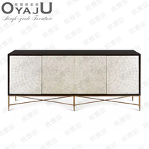 Solid wood light and luxurious seashells Decorative Cabinets Creative Minima Modern Dining Side Cabinet Restaurant Lockers Staircases Hyun Guan Cabinet