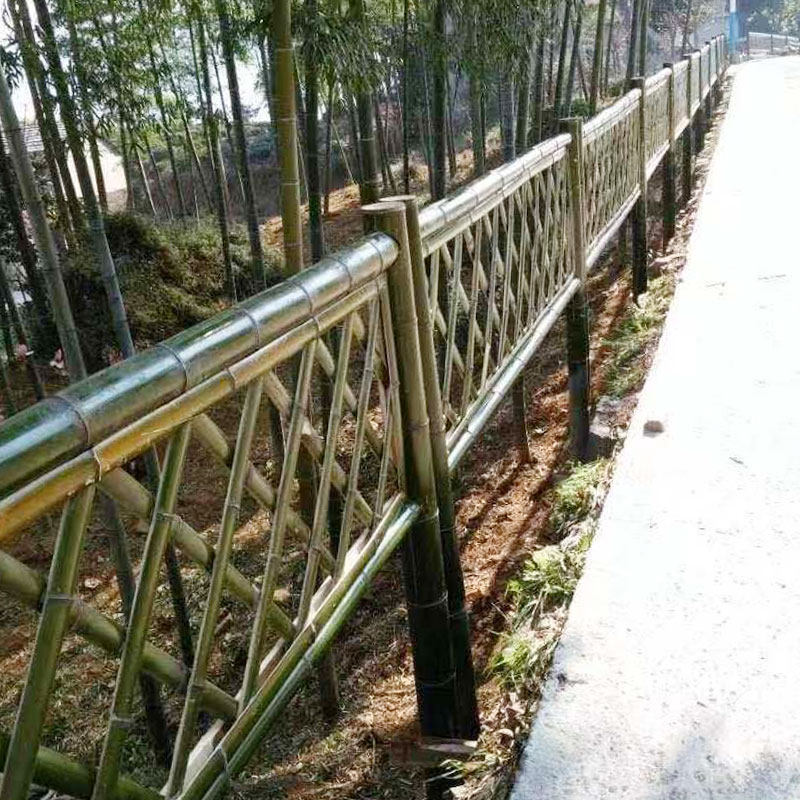 Bamboo Fence Upscale Bamboo Fence Garden Fence Bamboo Fence Day Style Courtyard Decoration Guard Rail Partition Outdoor Climbing
