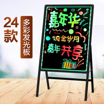 Fluorescent board booth advertising board luminous small blackboard shop with door led Billboard electronic screen hand writing board