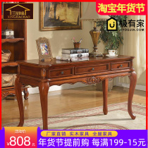 American solid wood desk country solid wood writing desk antique desktop desk home European computer desk