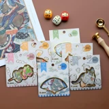 Nekoni Пакет наклеек, Wagyu Mits Things, саке, суши, счастливая кошка, материал справочника Akita Dog, наклейка на украшение DIY