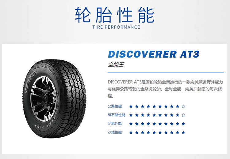 Lốp xe địa hình Cooper ATS 245 / 65R17 107T Bắc Kinh xe tải Jiep 40L sắc nét lắp đặt chính hãng - Lốp xe