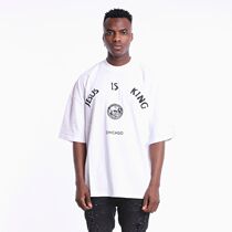 Kanye jesus is king Chicago limited album kanye short-sleeved mens and womens loose half-sleeved T-shirt