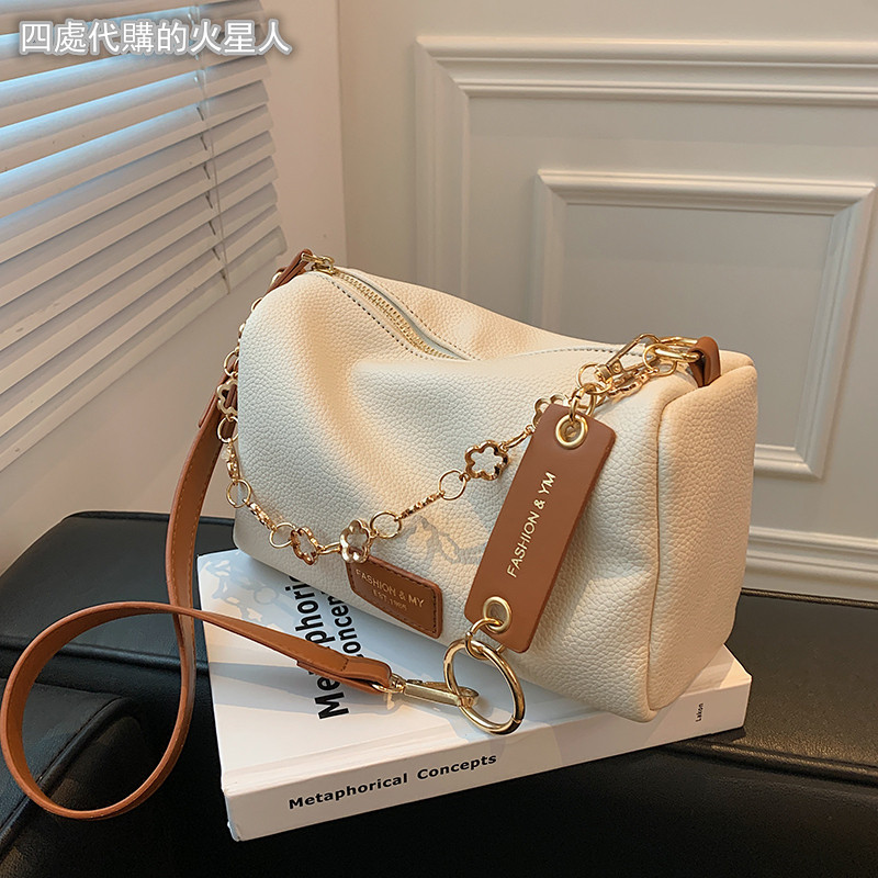 French ZAMP leather popular small bag women's 2022 new autumn and winter all-match messenger high-end sense one-shoulder small square bag
