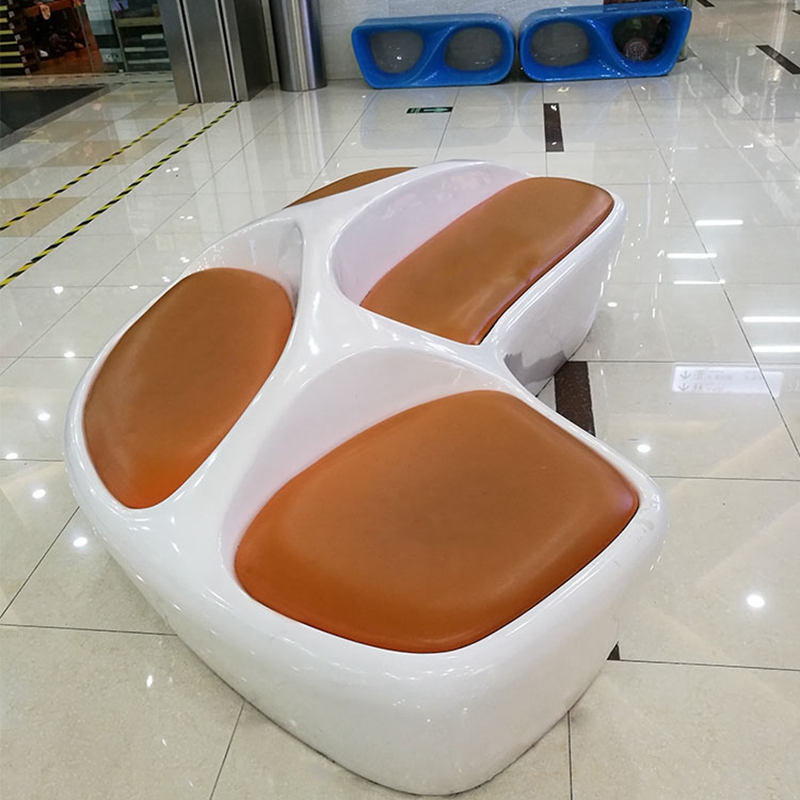 Explosive glass fiber reinforced plastic soft bag leisure seat special-shaped stool outdoor shopping mall cinema Meichen soft bag multi-seat, etc.