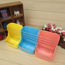 Hot selling rabbit dragon cat hamster Dutch pig small darling anti-bite universal ceramic two-in-one edible basin plastic external grass frame
