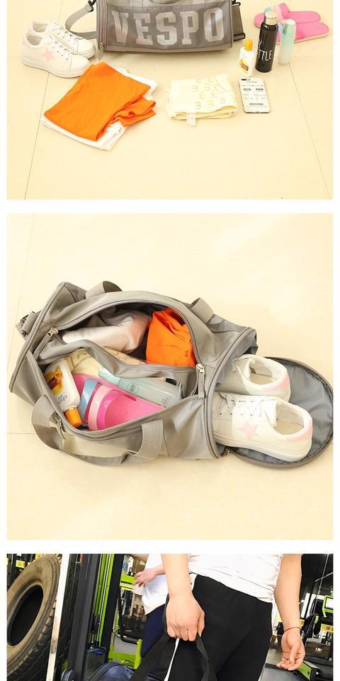 Túi thể thao Thể thao tách khô và ướt Ánh sáng Túi duffel không thấm nước Nam Tide Nữ Túi du lịch khoảng cách ngắn Túi đeo vai túi du lịch da xịn