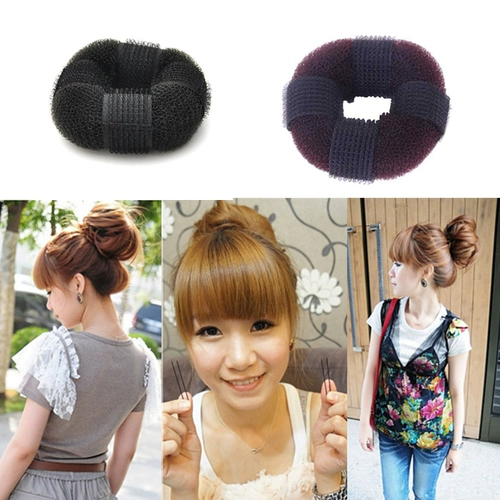 Элегантная повязка на голову, заколка для волос, пончик, аксессуар для волос, японские и корейские