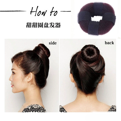 Элегантная повязка на голову, заколка для волос, пончик, аксессуар для волос, японские и корейские