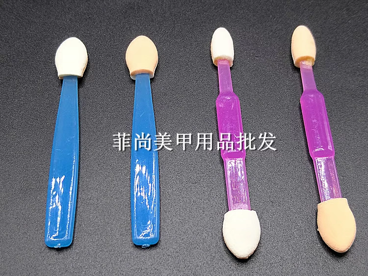 Công cụ Nail Gradient Cotton Sponge Hai mặt Smudge Brush Brush Nail Gradient Pen Makeup Brush Đặc biệt Bán nóng - Công cụ Nail