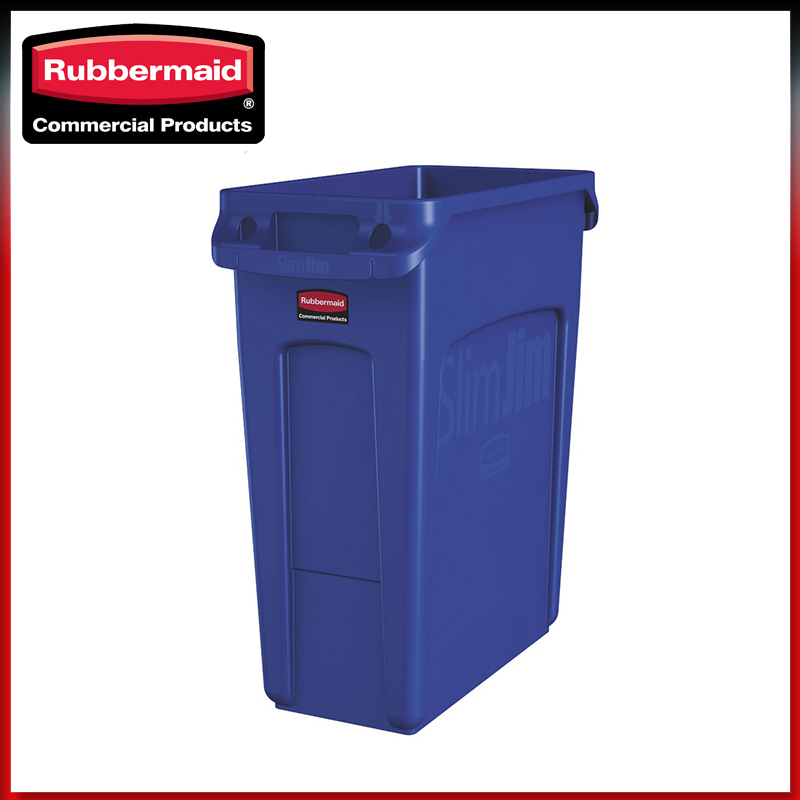 Rubbermaid ins Industrial Style Slimjim Square Long Cylinder 87L Trash Can Garbage Collection