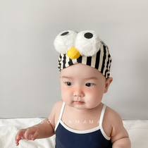 INS Superfire Korean baby cotton large eye cushion door sesame street male and female hair hair hair