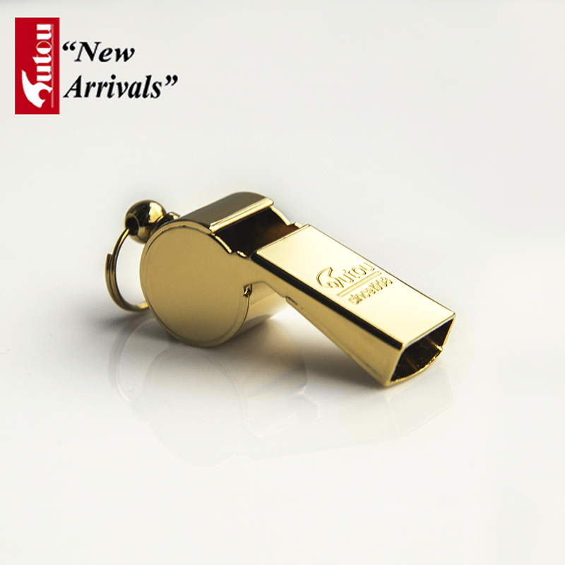 hutou tiger head treble referee whistle police whistle Pure copper plated titanium alloy metal survival whistle