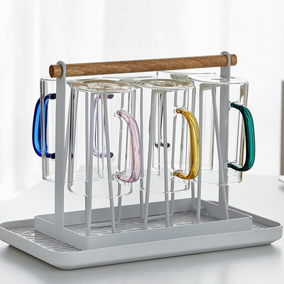 【启润】彩色玻璃杯4只装