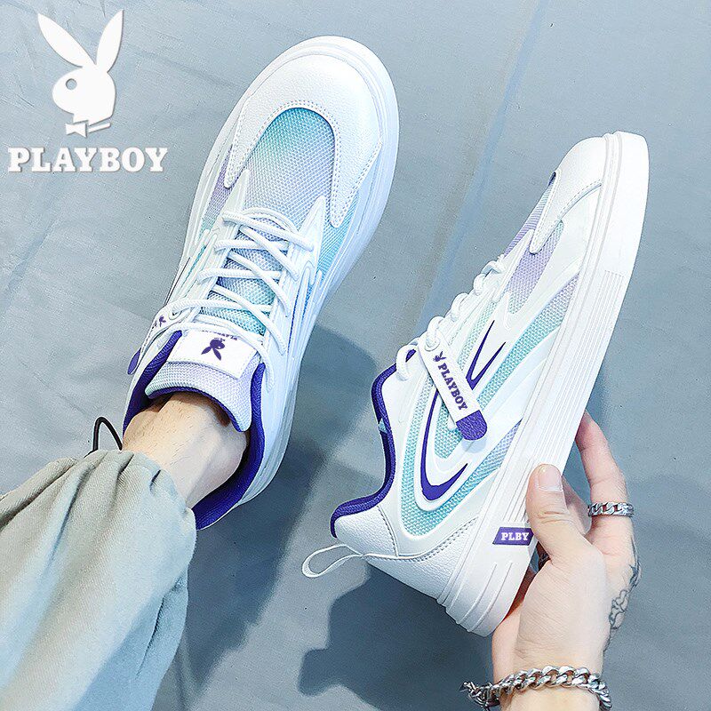 Flowers Playboy Men Shoes Summer Trends 100 Hitch Sports Board Shoes Teen Casual Lins Old Daddy Shoes Man Tide Shoes