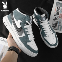 Flowers Playboy mens shoes aj2021 new Air Force One high help board shoes autumn winter trends 100 hitch sports shoes man