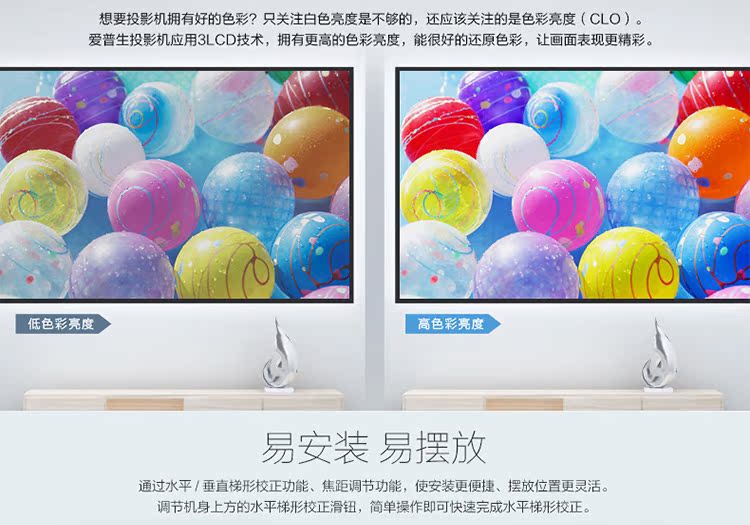 Máy chiếu Epson Epson CB-S05 dạy văn phòng tại nhà tập trung ngắn không dây 1080P HD