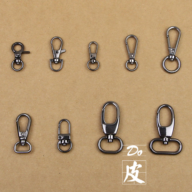Tungsten color lobster buckle key mobile phone charm hook buckle bag with dog buckle buckle DIY handmade jewelry accessories 14 models