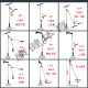 DIY homemade high-position pull-down fitness training equipment household multi-functional hand modified bird rowing material accessories rod