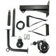 DIY homemade high-position pull-down fitness training equipment household multi-functional hand modified bird rowing material accessories rod