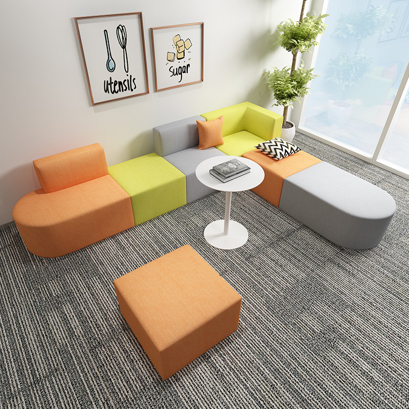 Rest Area Composition Creative Corner Brief Modern Training Institution Reception Leisure Personality Office Guest Area Sofa