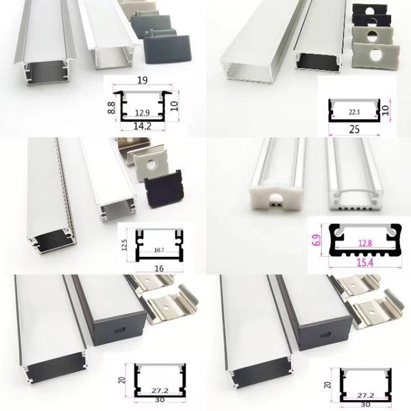 Led Cabinet Light Concealed Embedded Linear Light 45 Degree Oblique Light with Card Slot Aluminum Alloy Linear Light Aluminum Slot