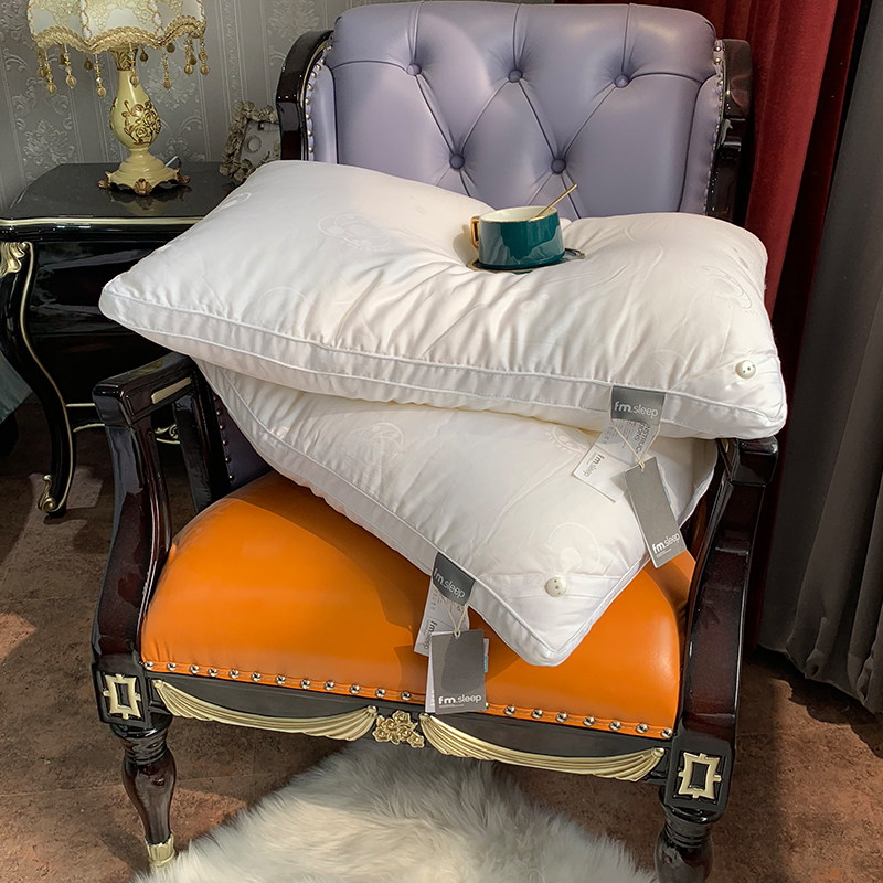 High-end silk pillow core protein moisturizing pillow soothing soft cervical vertebra sleep single pillow a pair of household low pillows